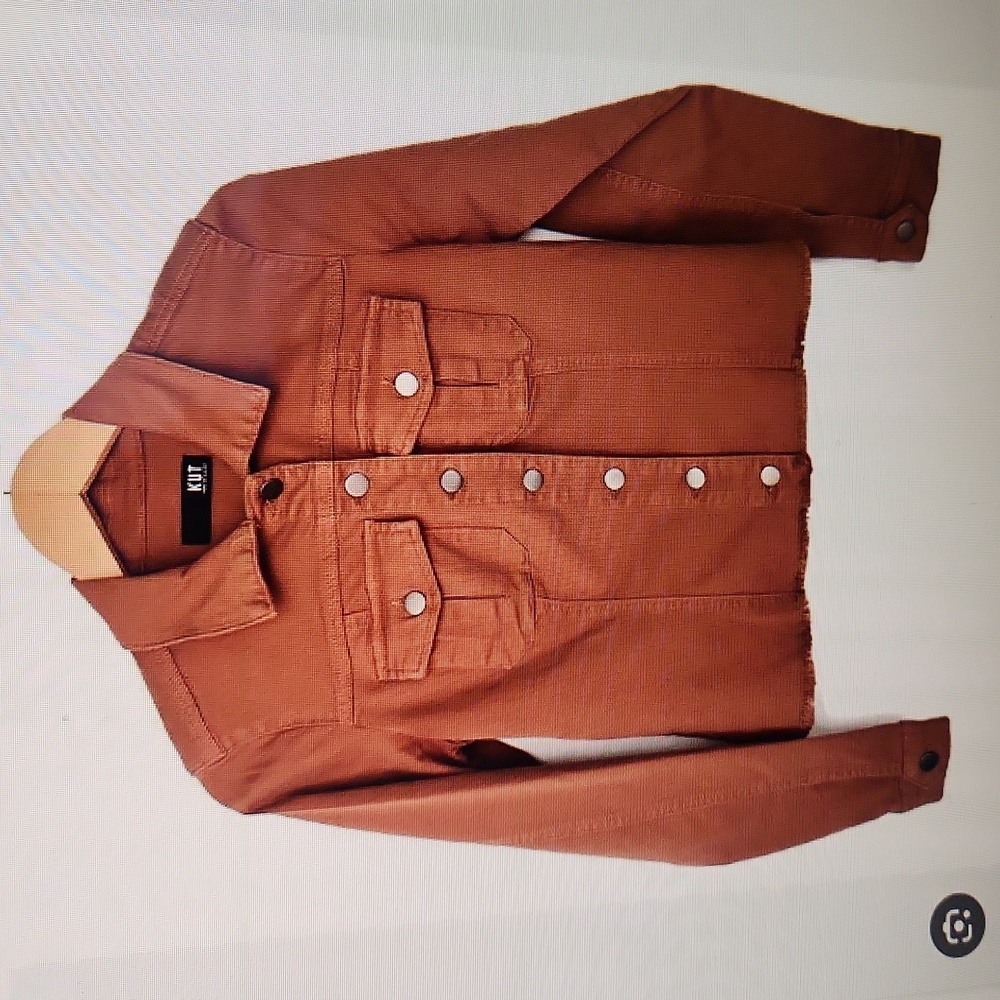 KUT From The Kloth Kara Jacket Frayed Hem